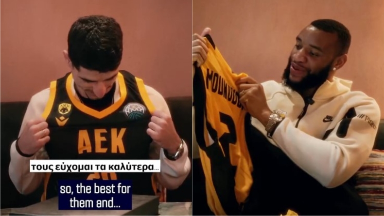 ΑΕΚ: Μουκουντί και Μάνταλος «ζεσταίνουν» τον κόσμο για το ματς με την Άλμπα