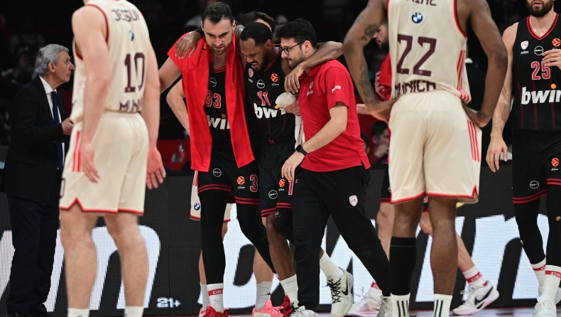 Μόντε Μόρις: Στο νοσοκομείο για εξετάσεις ο γκαρντ του Ολυμπιακού