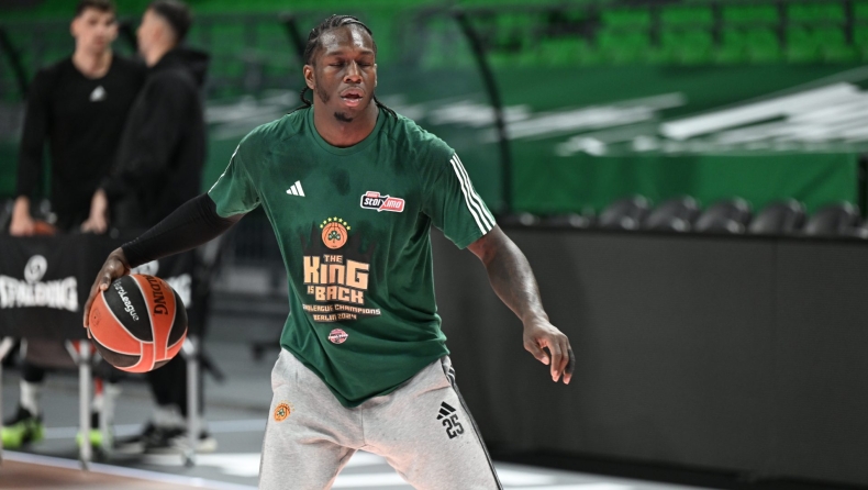 Κέντρικ Ναν: «Άχαστος» στην προπόνηση με μπλουζάκι από την κατάκτηση της Euroleague