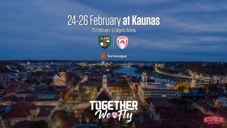 Oλυμπιακός: Το κάλεσμα στον κόσμο του για το «Together We Fly» στο Κάουνας