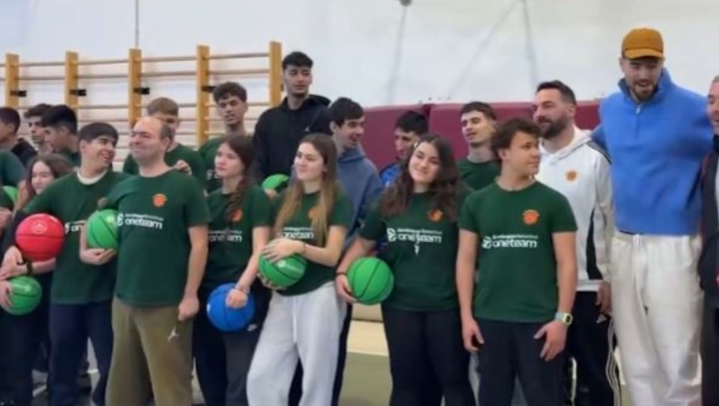 Παναθηναϊκός: Χουάντσο και Σαμοντούροβ, προπονήθηκαν με τα παιδιά του προγράμματος του One Team