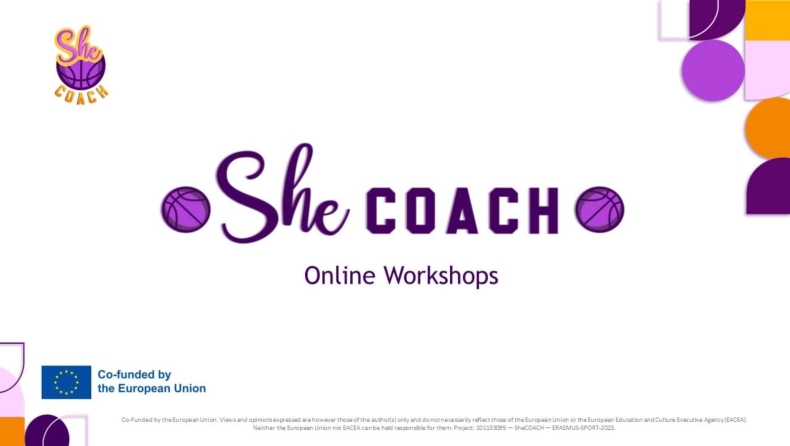 SheCOACH: Διαδικτυακά εργαστήρια για την έμφυλη ισότητα στην προπονητική