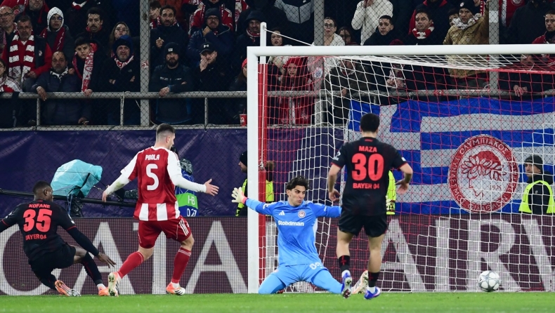 Ολυμπιακός - Μπάγερ Λεβερκούζεν: Ο Τζολάκης με δύο μεγάλες επεμβάσεις κράτησε το προβάδισμα