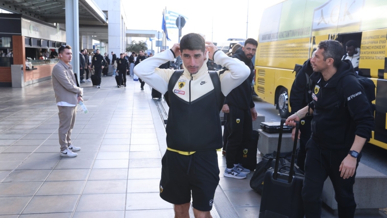 ΑΕΚ: Αναχώρησε για Θεσσαλονίκη η αποστολή ενόψει ΠΑΟΚ