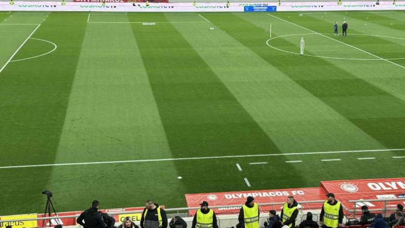 Ολυμπιακός-Παναθηναϊκός: Η έντονη αστυνομική δύναμη πάνω από τον πράσινο πάγκο