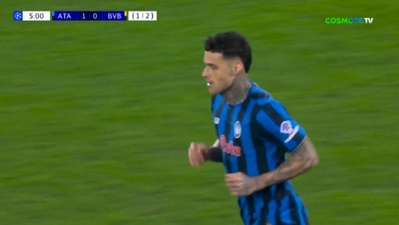 Αταλάντα - Ντόρτμουντ: Οι Μπεργκαμάσκι ισοφάρισαν το 2-0 του πρώτου αγώνα από το ημίχρονο