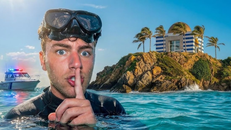 YouTuber μπήκε κρυφά στο νησί του Έπσταϊν: Τώρα βλέπει μαύρα... βανάκια έξω από το σπίτι του