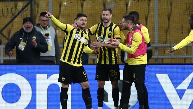 ΑΕΚ - Λεβαδειακός: Κλέψιμο και άψογη ασίστ Μάνταλου, 2-0 ο Γιόβιτς