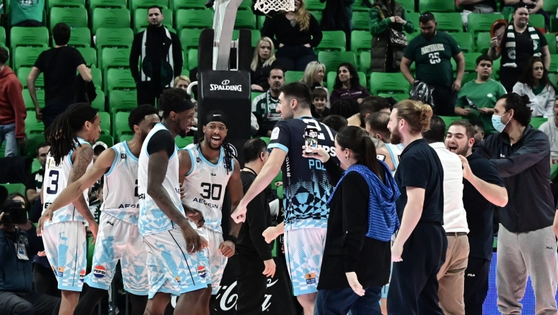 Παναθηναϊκός - Κολοσσός 97-102: Οι έξαλλοι πανηγυρισμοί των Ροδιτών!