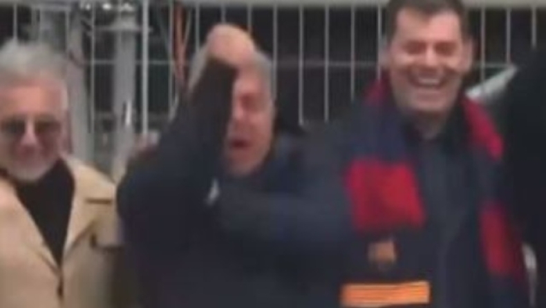 Λαπόρτα: Η άσεμνη χειρονομία που προκάλεσε αντιδράσεις