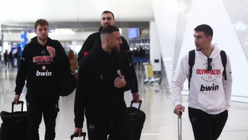 Ολυμπιακός: Αναχώρησε με καθυστέρηση για Κρήτη ενόψει Final 8 Κυπέλλου