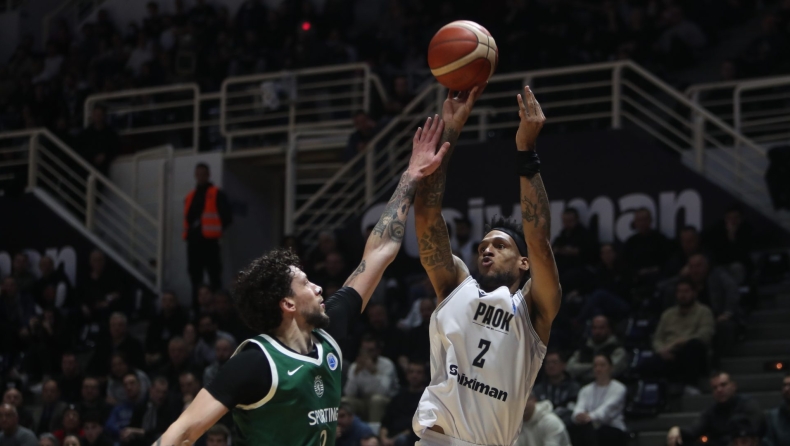 ΠΑΟΚ - Σπόρτινγκ 101-67: Εύκολη νίκη στη μνήμη των «αετόπουλων»