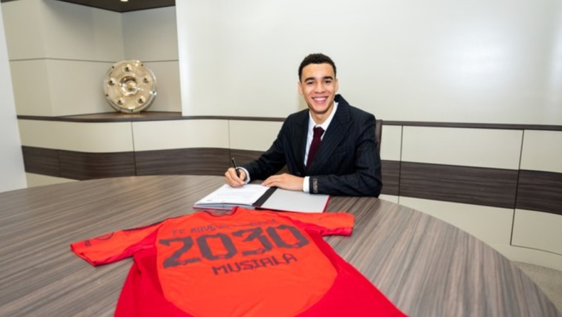 Μπάγερν: Ο Τζαμάλ Μουσιάλα ανανέωσε με τους Βαυαρούς μέχρι το 2030