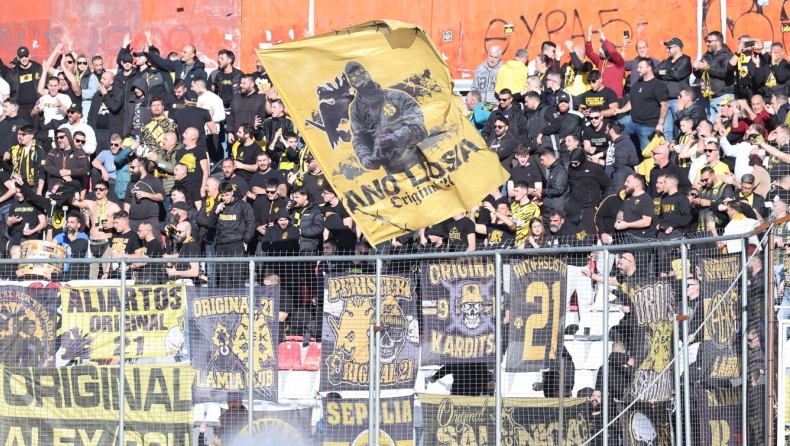 ΑΕΚ: Οι οπαδοί της Ένωσης γέμισαν το γήπεδο των Σερρών