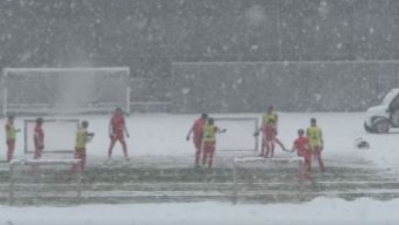 Μπάγερν Μονάχου: Προπόνηση με βαριά χιονόπτωση 