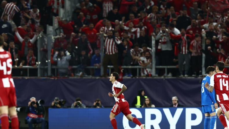 Ολυμπιακός: Το γκολ του Τσικίνιο υποψήφιο για καλύτερο του League Phase στο Champions League