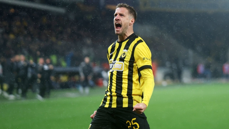 ΑΕΚ - Ολυμπιακός: Άνοιξε το σκορ ο Βάργκα και έβαλε... φωτιά στη Νέα Φιλαδέλφεια