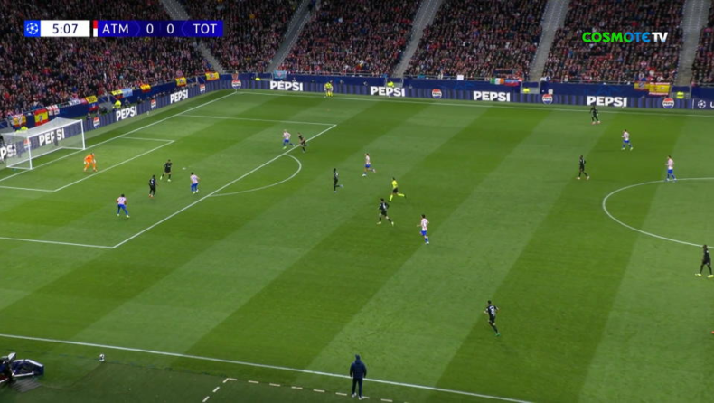 Ατλέτικο - Τότεναμ: Καταιγιστικοί οι Μαδριλένοι με τέσσερα γκολ στο 22΄! 