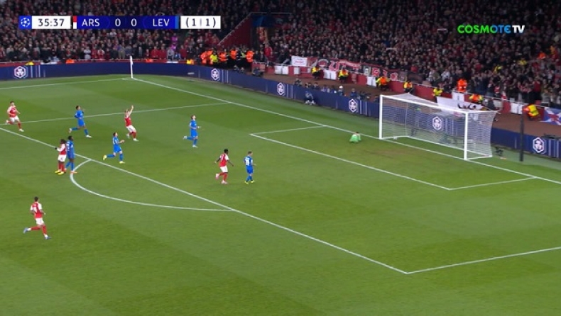 Άρσεναλ - Λεβερκούζεν: Το τρομερό γκολ του Έζε