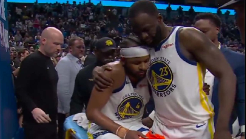 Γουόριορς: Ο Γκριν ήταν δίπλα στον Μούντι για να τον παρηγορήσει μετά τον σοβαρό τραυματισμό του