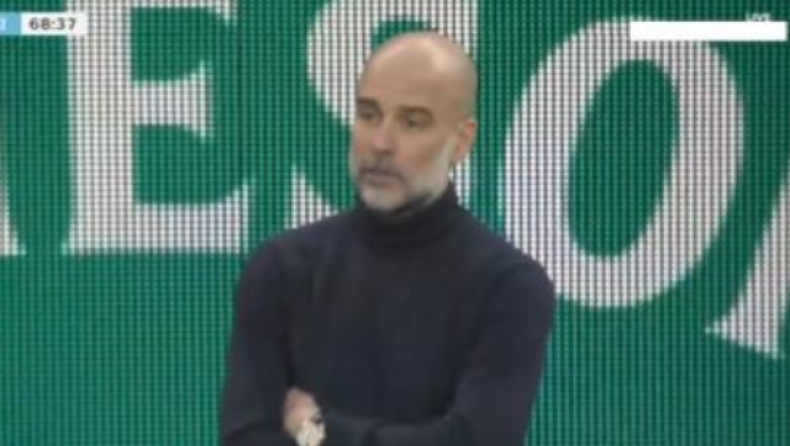 Γκουαρδιόλα: Το βλέμμα... απογοήτευσης με τα «αγγελάκια» του Τσέρκι στον τελικό 