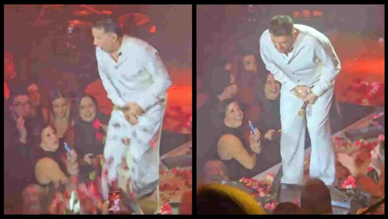 Άτυχος ο Μαζωνάκης: Πανέρι με λουλούδια τον βρήκε στα αχαμνά (vid)