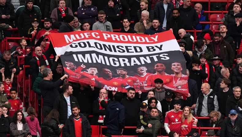Μάντσεστερ Γιουνάιτεντ: Το πανό-απάντηση των οπαδών στον Ράτκλιφ