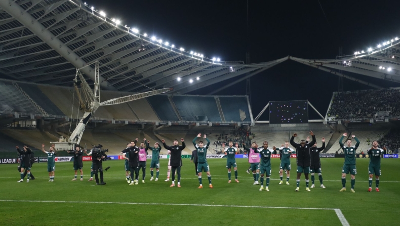 Παναθηναϊκός - Μπέτις: Έκρηξη χαράς στο ΟΑΚΑ και πανηγυρισμοί των παικτών με τον κόσμο