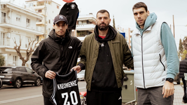 ΠΑΟΚ: Αντιπροσωπεία της ΚΑΕ στο σημείο όπου δολοφονήθηκε ο Κλεομένης