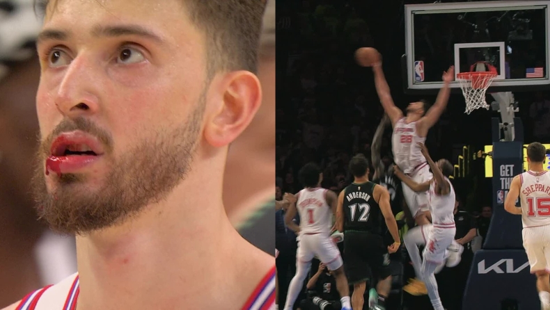 Τίμπεργουλβς - Ρόκετς 110-108: Ο Σενγκούν με εντυπωσιακό μπλοκ έστειλε το ματς στην παράταση, αποκομίζοντας ένα σκισμένο χείλος!