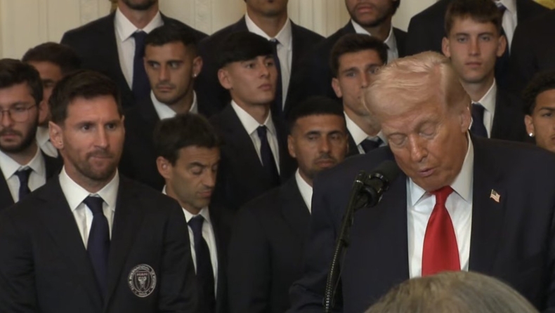 Τραμπ: Το χειροκρότημα του Μέσι μετά την ομιλία για βομβαρδισμούς στο Ιράν (vid)