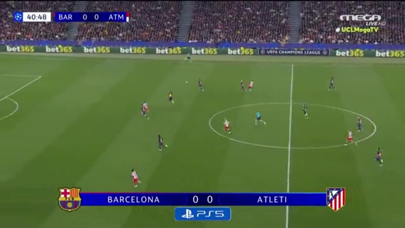 Μπαρτσελόνα - Ατλέτικο: Κόκκινη ο Κουμπαρσί, φαουλάρα του Άλβαρες και 0-1! (vid)