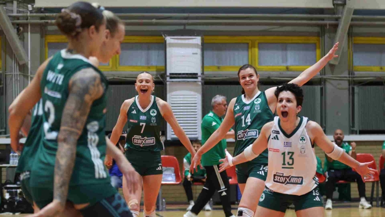 Παναθηναϊκός – ΖΑΟΝ 3-0: Με κυριαρχικό βόλεϊ προβάδισμα τίτλου οι «πράσινες» (vids)