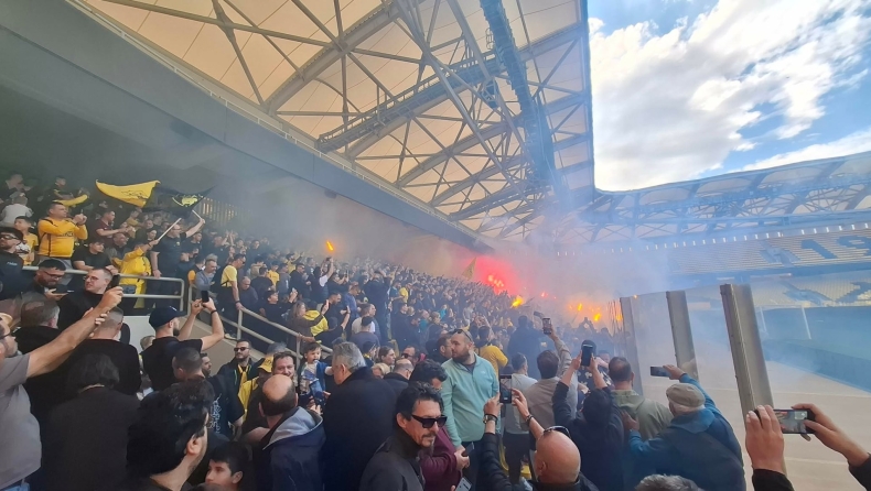 ΑΕΚ: Πανζουρλισμός στην προπόνηση στη Νέα Φιλαδέλφεια και σύνθημα νίκης πριν τον ΠΑΟΚ!