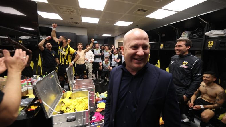 ΑΕΚ: Το πάρτι στα αποδυτήρια 