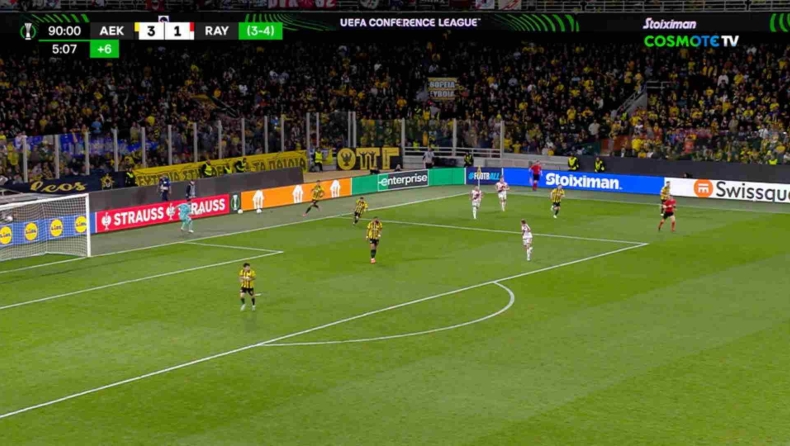 ΑΕΚ - Ράγιο Βαγιεκάνο: Ο Στρακόσια έκανε γκάφα, δοκάρι ο Ντε Φρούτος