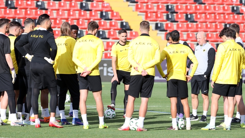 ΑΕΚ: Το Gazzetta στην προπόνηση της Ένωσης στο Βαγέκας