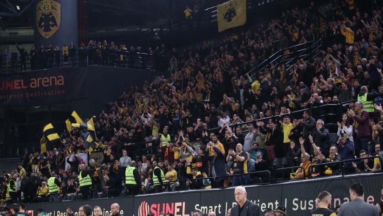 AEK: «Καμίνι» η SUNEL Arena από τον κόσμο της Ένωσης, πάνω από 7000 φίλαθλοι
