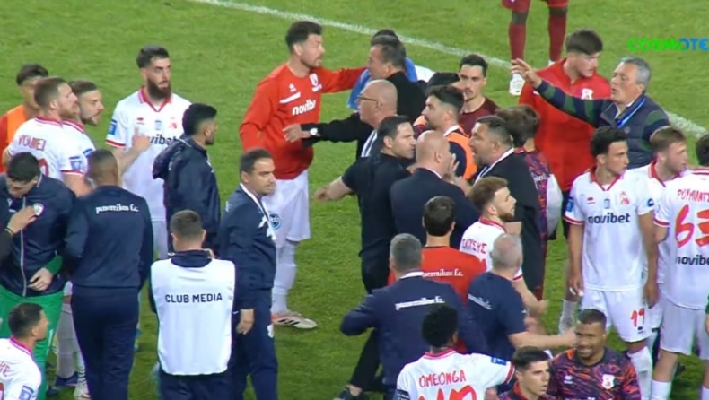ΑΕΛ Novibet - Πανσερραϊκός 0-1: Η ένταση μετά το τέλος του αγώνα