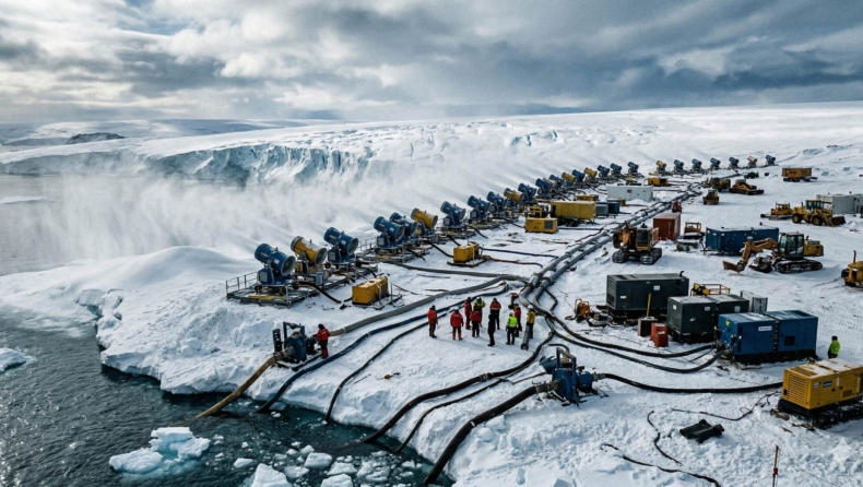 Θα ρίξουν 7,4 τρισ. τόνους χιονιού στην Ανταρκτική; Το ακραίο σχέδιο για να σωθούν οι πάγοι