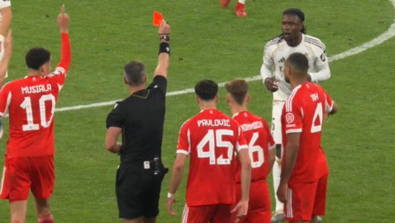 Μπάγερν - Ρεάλ: Ο Βίντσιτς δεν θυμόταν ότι είχε δείξει και άλλη κίτρινη στον Καμαβινγκά (vid)