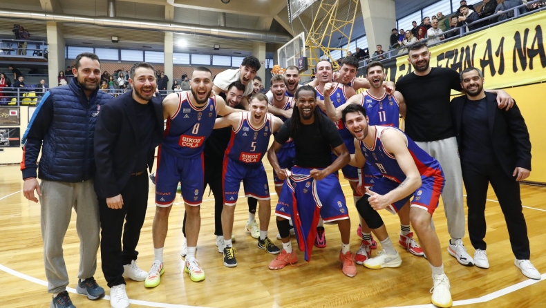 Elite League: Οι πανηγυρισμοί των παικτών της Δόξας Λευκάδας