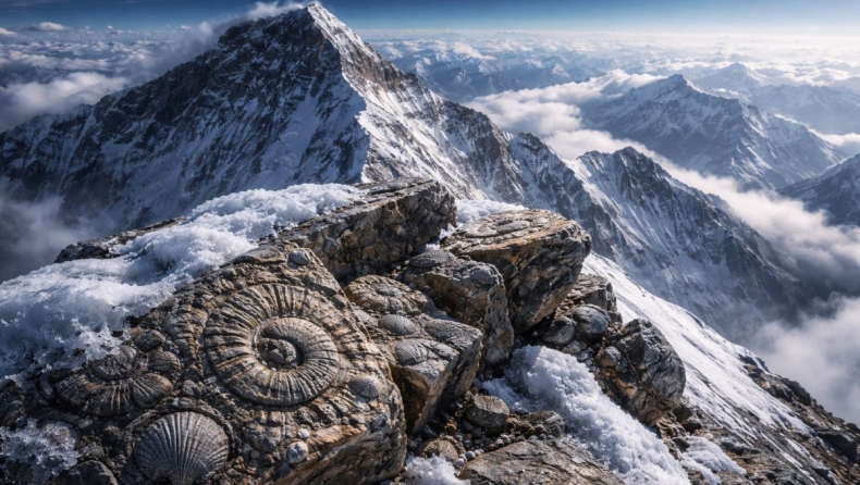 Το πιο τρελό fact της Γης: Στα 8.848 μέτρα του Έβερεστ υπάρχουν απολιθώματα από αρχαίο ωκεανό