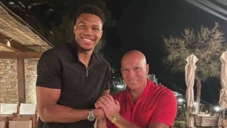 Άρης: Συνάντηση Νίκου Γκάλη, Σιάο και Γιάννη Αντετοκούνμπο στο Παλέ