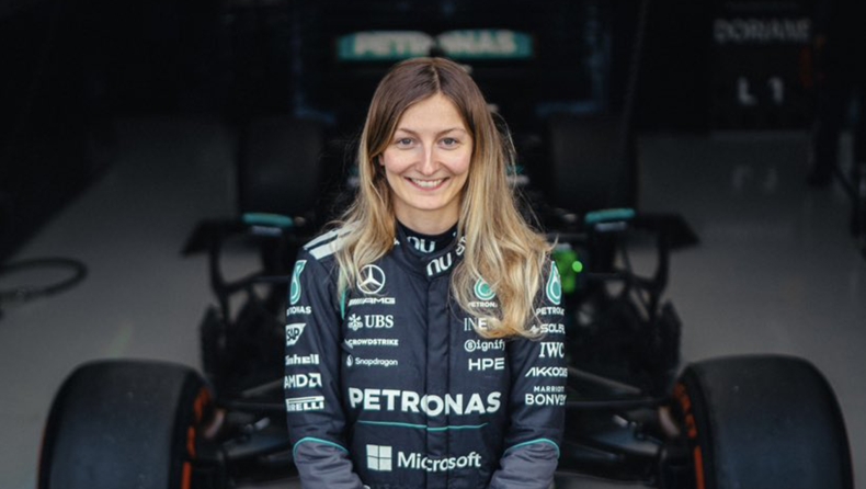 F1: Έγραψε ιστορία η Ντοριάν Πιν – Οδήγησε μονοθέσιο της Mercedes