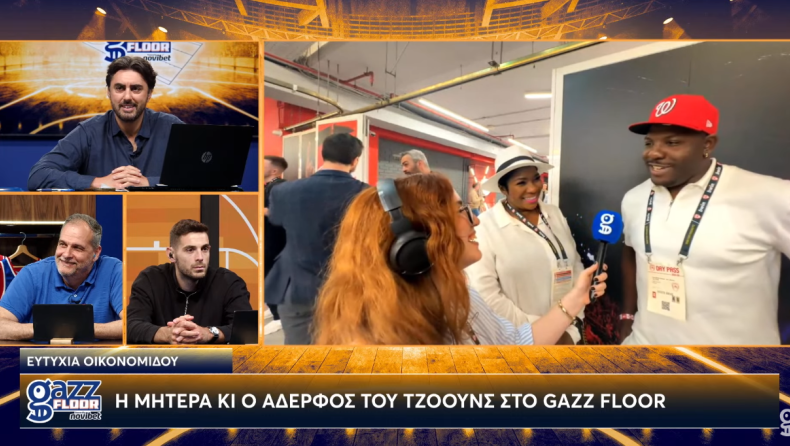 Μητέρα Ταϊρίκ Τζόουνς στο Gazz Floor by Novibet: «Θέλουμε να τον δούμε να σηκώνει τη EuroLeague»