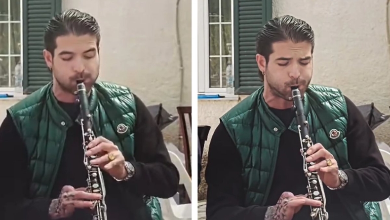 Άρης Μουγκοπέτρος: «Εδώ είμαι πάλι» – Παίζει ξανά κλαρίνο έναν χρόνο μετά τον ακρωτηριασμό