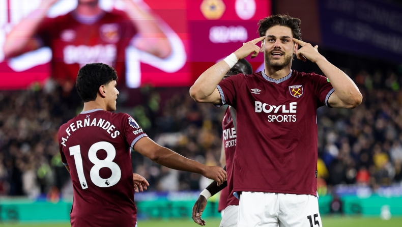 Γουέστ Χαμ - Γουλβς 4-0: Με μπροστάρη Μαυροπάνο ρίχνει Β' Εθνική την Τότεναμ