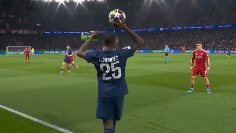 Παρί Σεν Ζερμέν: Τα πλάγια άουτ του Μέντες που εξέθεσαν τη Λίβερπουλ