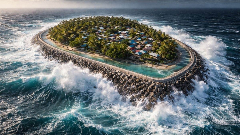 Το νησί στον Ειρηνικό που παλεύει να σωθεί: Θέλουν να το περικυκλώσουν με τεράστιο φράγμα